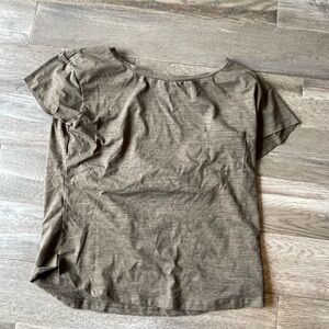 Vuori Olive Green pocket tee